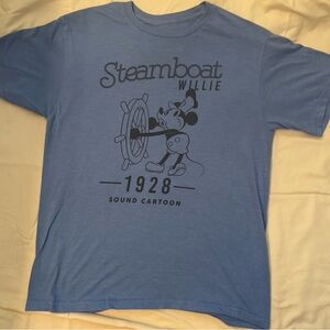 Disney Blue Steamboat Willie Tee